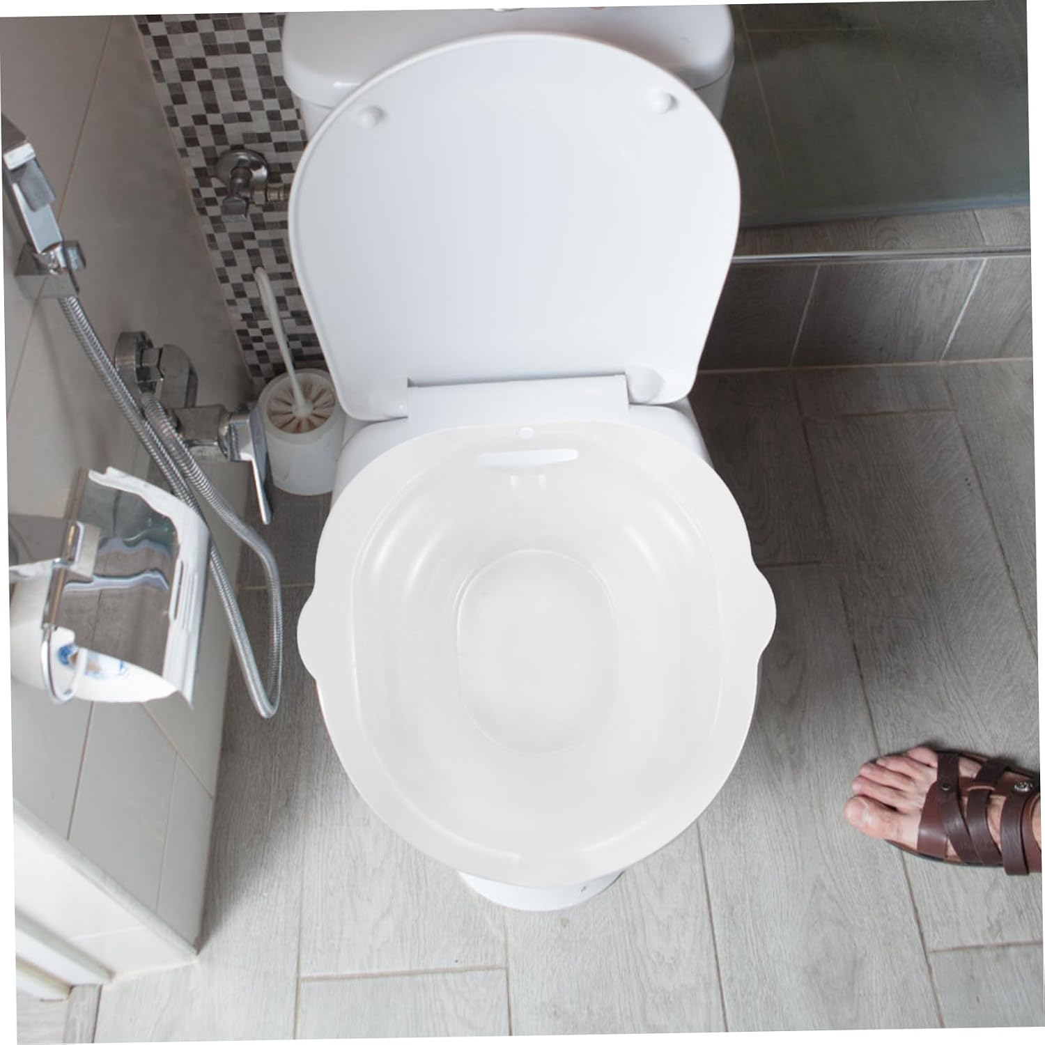 SECFOU Sitz Bath for Toilet Postoperative Care Basin Hip Bath Basin Thickened Pp Material