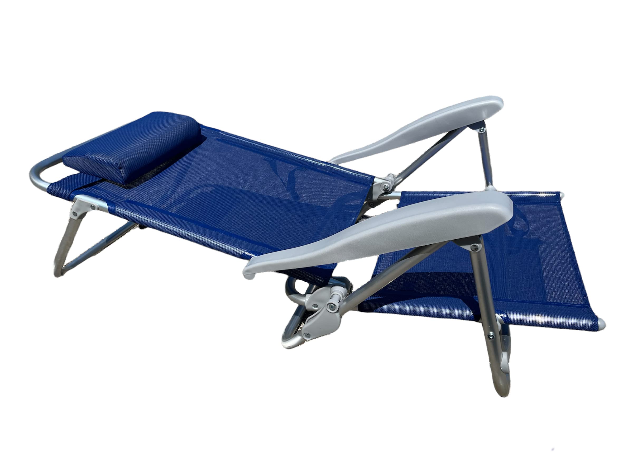 Sedia Sdraio Campeggio Sdraio Pieghevole Alluminio 8 Posizioni Borsa Frigo Sdraio BALI Per Spiaggia - Pieghevole Con 8 Posizioni, Cuscino, Borsa Frigo E Spallacci Sdraio Mare Sdraio Zaino