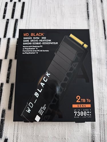 WD_BLACK SN850X NVMe SSD with Heatsink 1 TB Internal SSD (Gaming