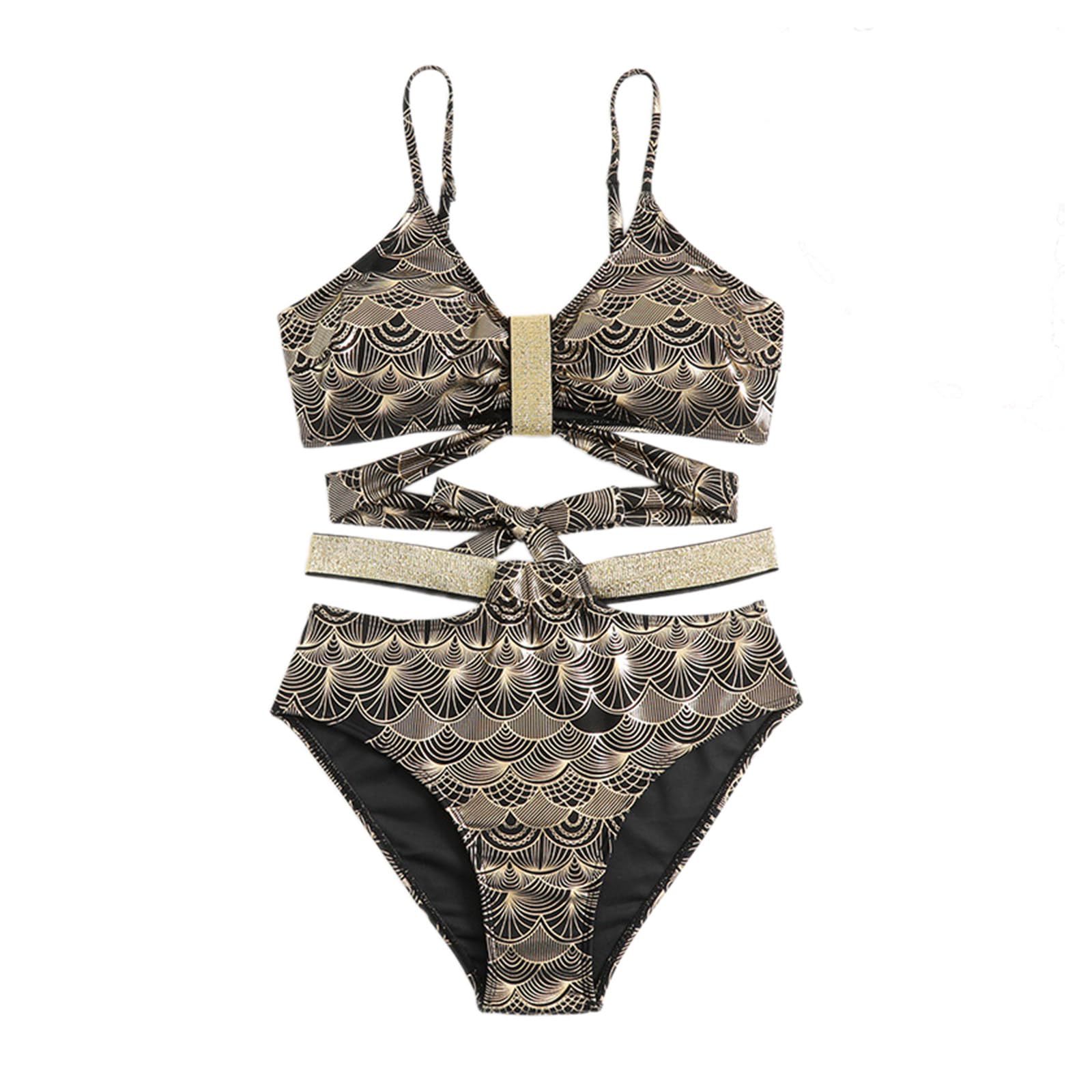 Maillot de bain push up avec sangles et effet plissé - 8