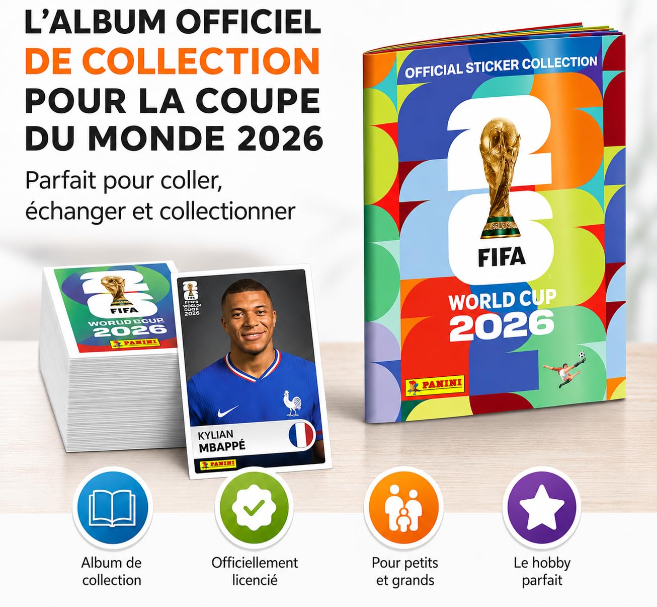 TK Gruppe Timo Klingler Panini Coupe du monde 2026 XXL Set - Album et autocollants - Plan de jeu, album d'autocollants - À collectionner - Coupe du monde de football 2026 (album de collection)