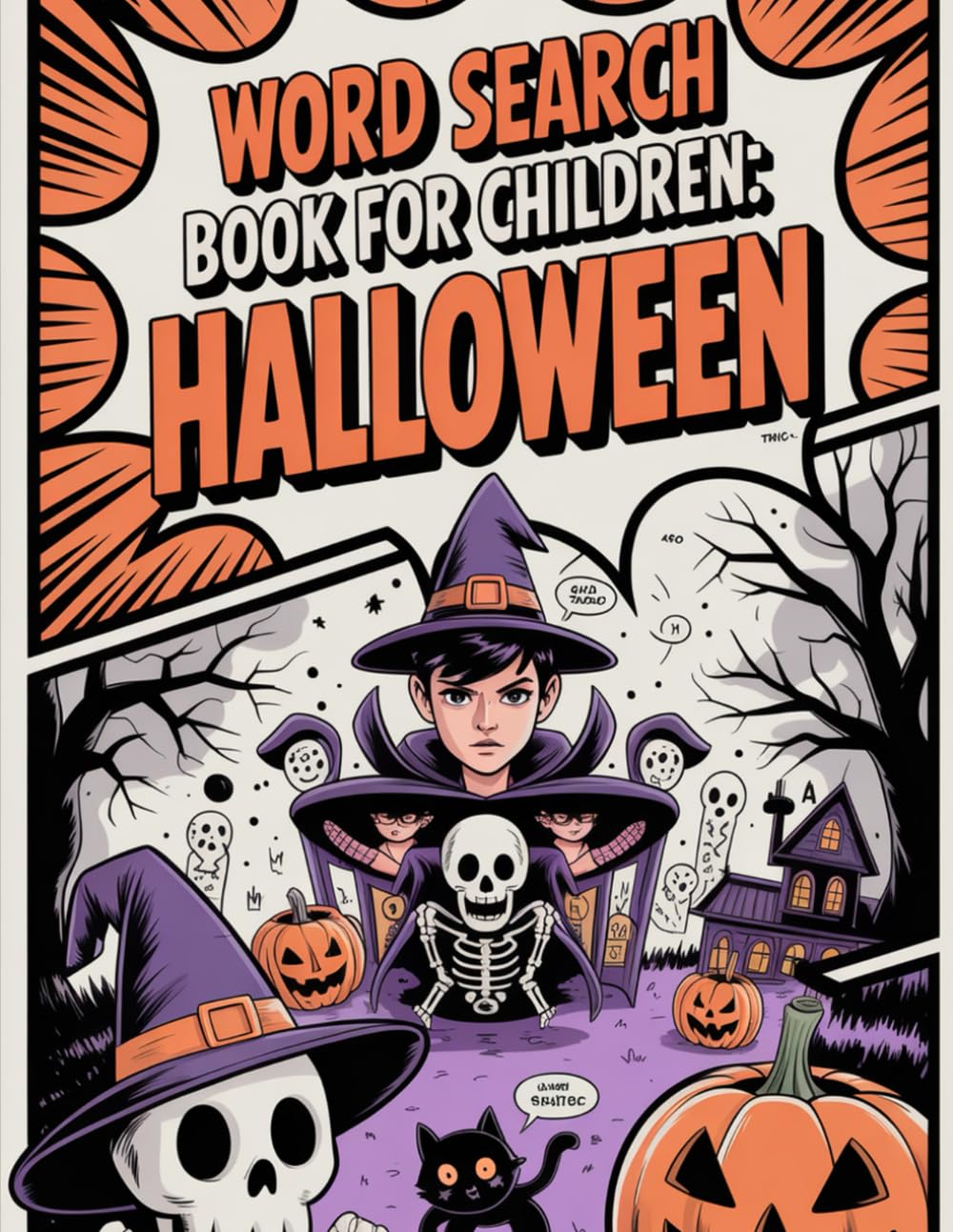 Word Search Book for Children: Halloween: Interactive Puzzle Workbook for Ages 9 to 12 with Spooky Season Theme