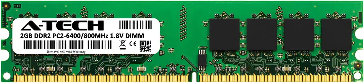 A-Tech 2GB RAM for DELL INSPIRON 537S | DDR2 800MHz DIMM PC2-6400 240-Pin Non-ECC UDIMM Memory Upgrade Module
