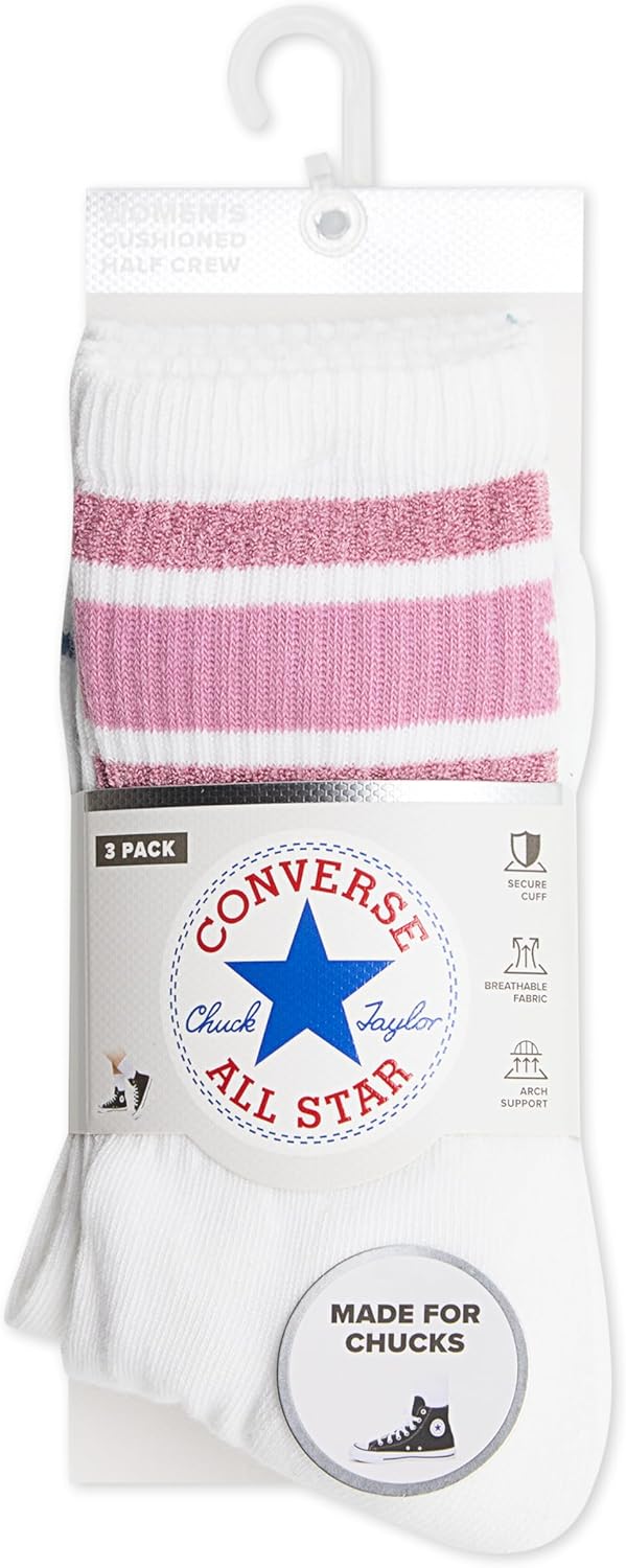 Converse Women's Crew Multi-Pack Socks - Image 3