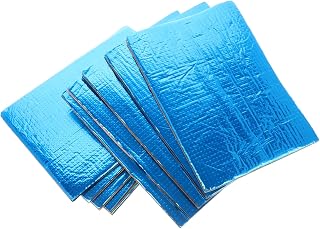 FUNOMOCYA 10 Alfombrillas De Algodón Con Aislamiento Acústico Para Motocicletas Protección Térmica Para Automóviles Acústica Autoadhesivas Papel De Aluminio Azul