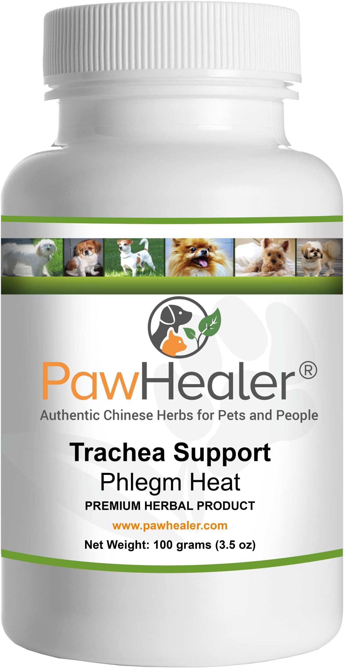 PawHealer® Trachea Support Dog Cough Remedy - Used for Loud, honking Cough -100 Grams/Powder