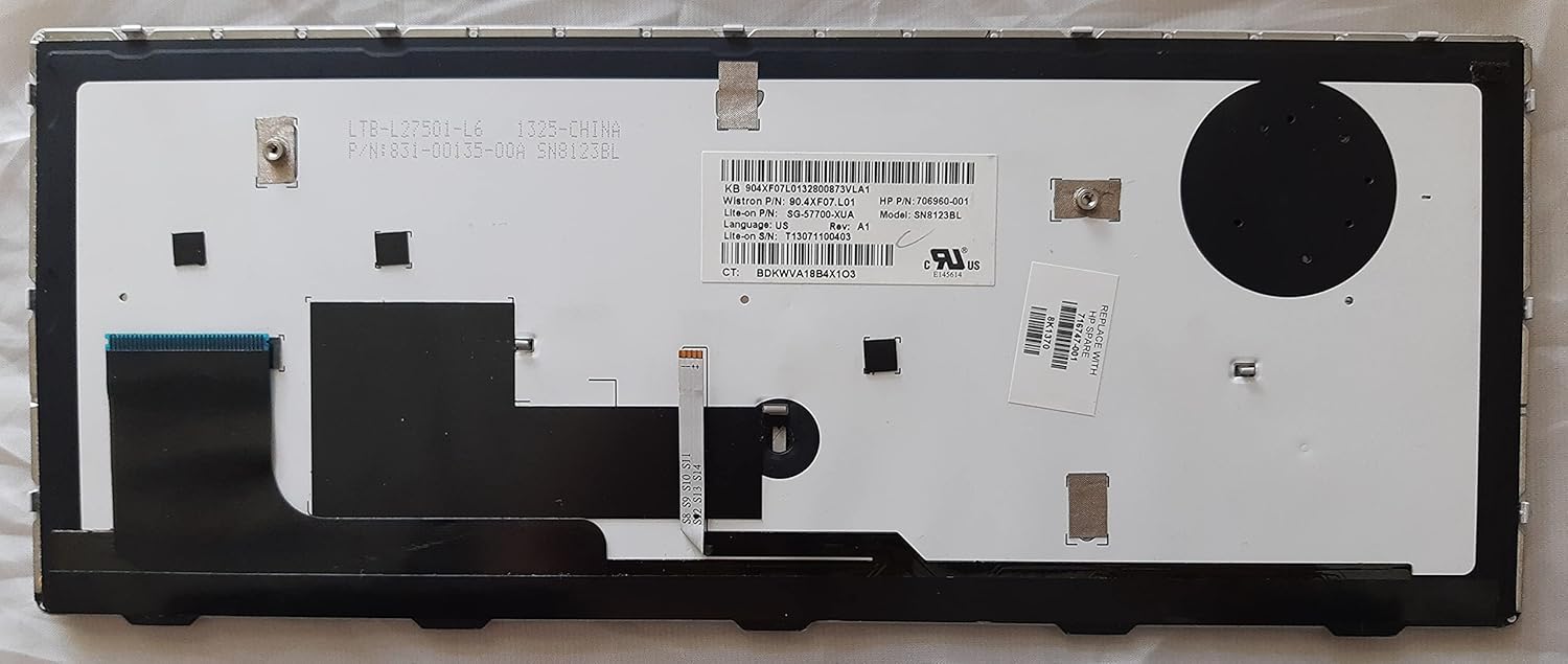 New Repalcement for HP ELITEBOOK 810 G1 G2 G3 US Backlit Keyboard with Silver Frame 706960-001 716747-001 721237-001 SG-57700-XUA