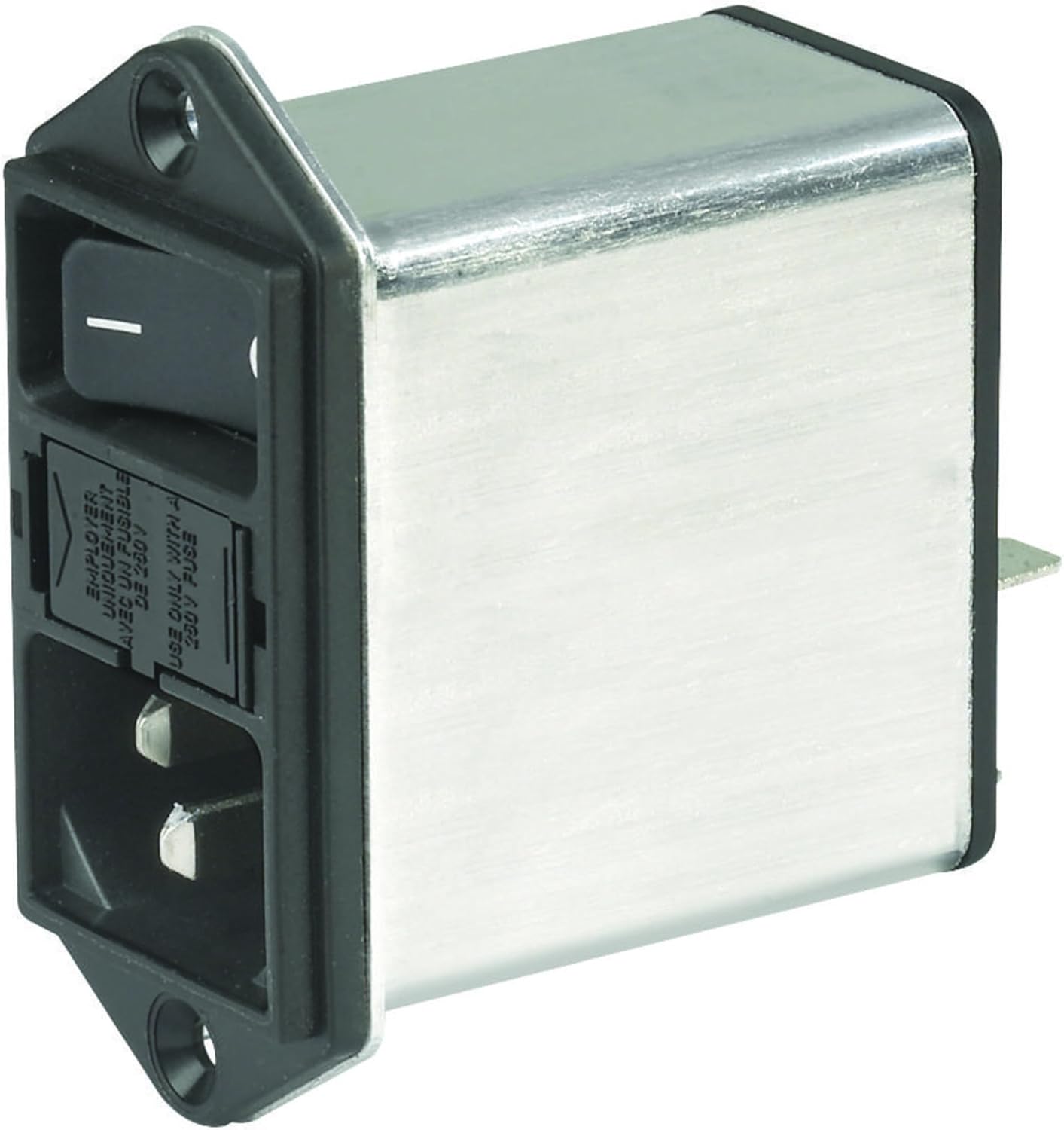 SCHURTER DD12.6111.111 POWER ENTRY MODULE, MALE, 6A