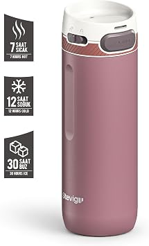 Stevig 4 Action Trigger-Control Çelik Termos 500 ML Twilight Mauve ST-230