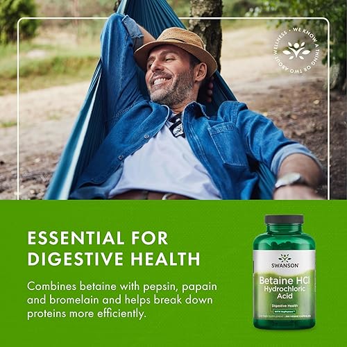 Miniatura 6 de Swanson Ácido clorhídrico con pepsina 250 cápsulas