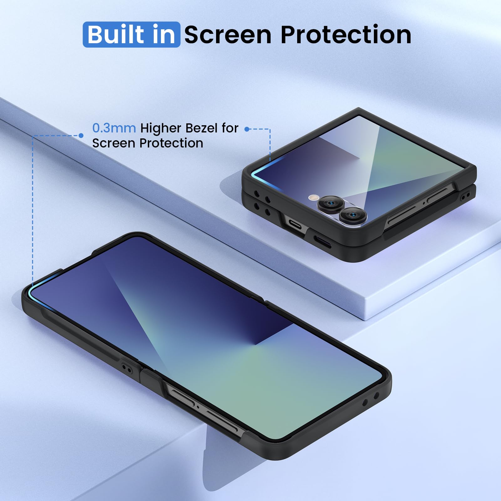 ☆recoryu☆ Amazon.com: Ruky for Z Flip 7 Case, Full Body Cover Anti