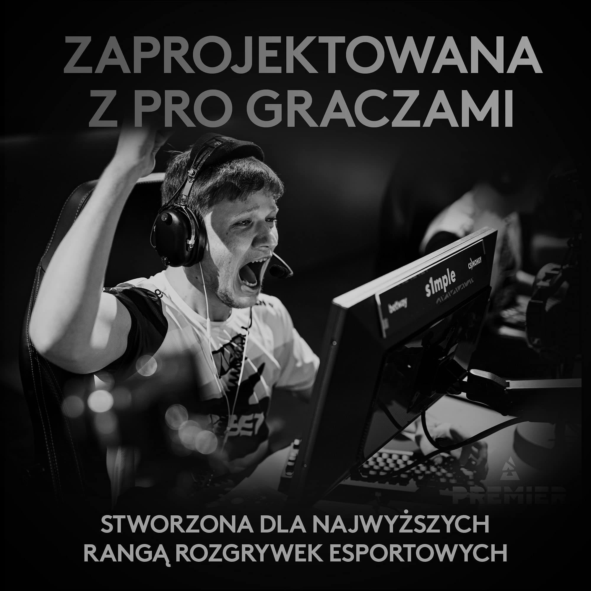 Logitech G PRO X SUPERLIGHT Bezprzewodowa mysz do gier, stworzona do e-sportowego czujnika HERO 25K,programowalne przyciski, żywotność baterii 70 godzin, ZERO-ADDITIVE PTFE FEET, PC/Mac - Czarny