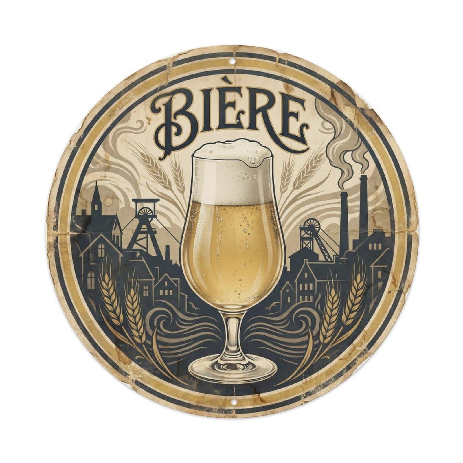 Craft Beer Belgian Travel Pub Culture Beverage Retro Metal Tin Sign