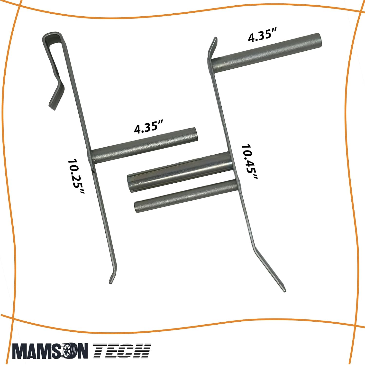Heavy Duty Winch Strap Winder for Flatbed Trailers – Zinc-Plated Steel Roller for 2"–4" Tie-Down Straps, Easy Manual Crank, Rust Resistant