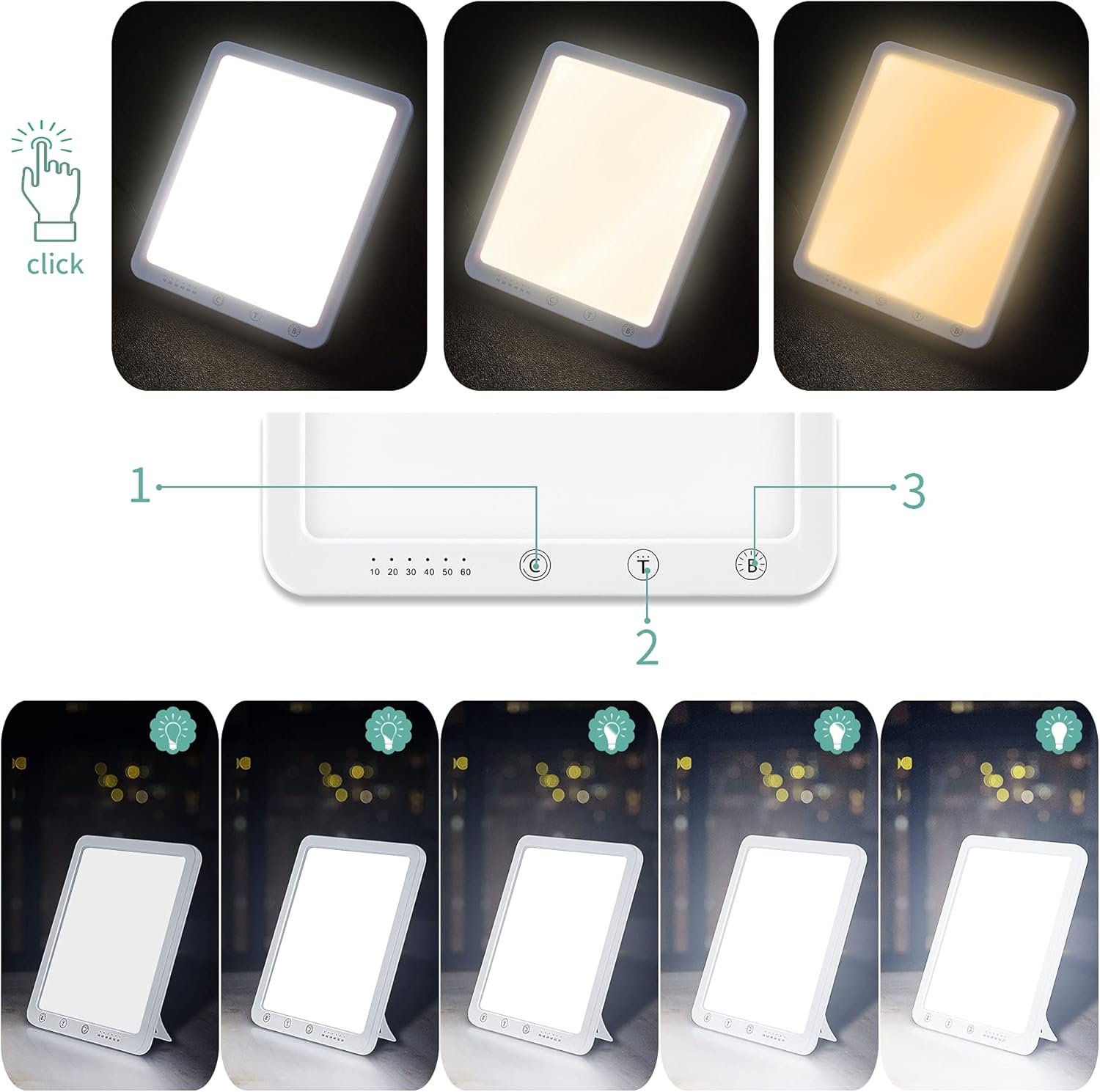 Adjusting color temperature and brightness on the Aogled Daylight Lamp