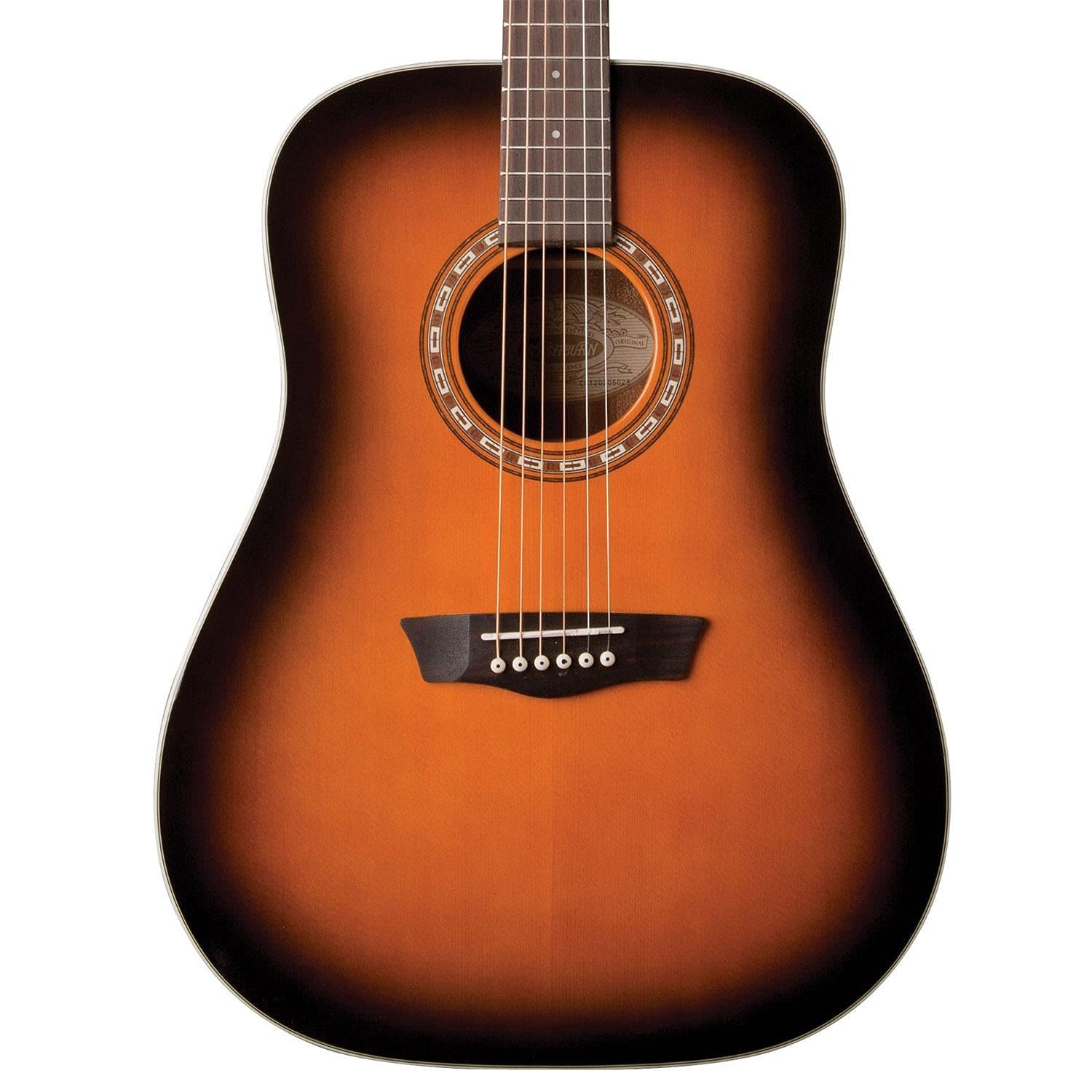 Amazon.com: Washburn 6 String Acoustic Guitar, Right (WD7SATB-A