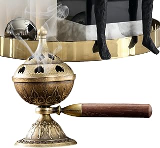 Rotating Incense Holder - Multipurpose Modern Incense Holder - Reusable Aromatherapy Ash Catcher Scent Diffuser for Yoga Studio Living Room Bedroom