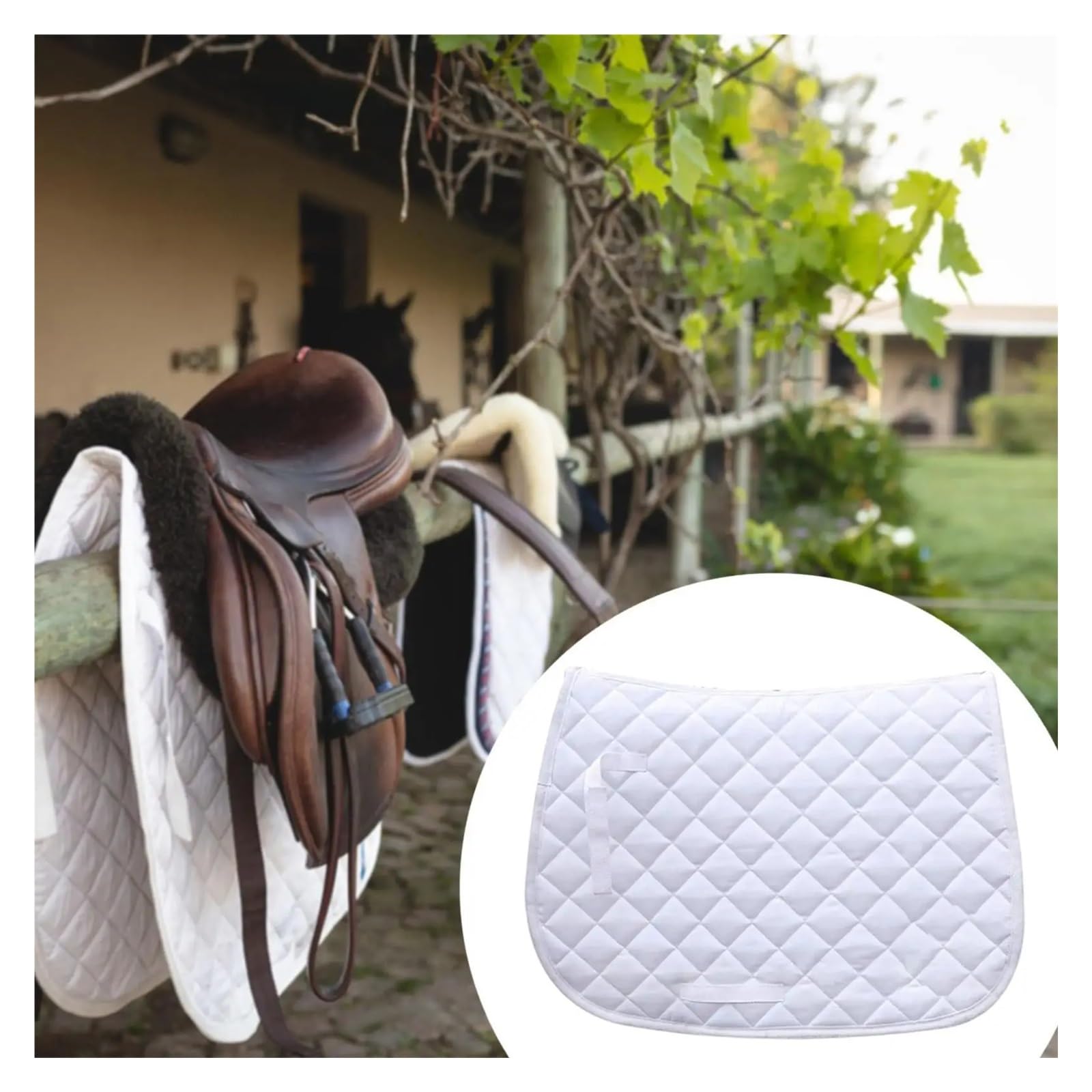 Cojín De Asiento Grueso Antideslizante Para Caballos