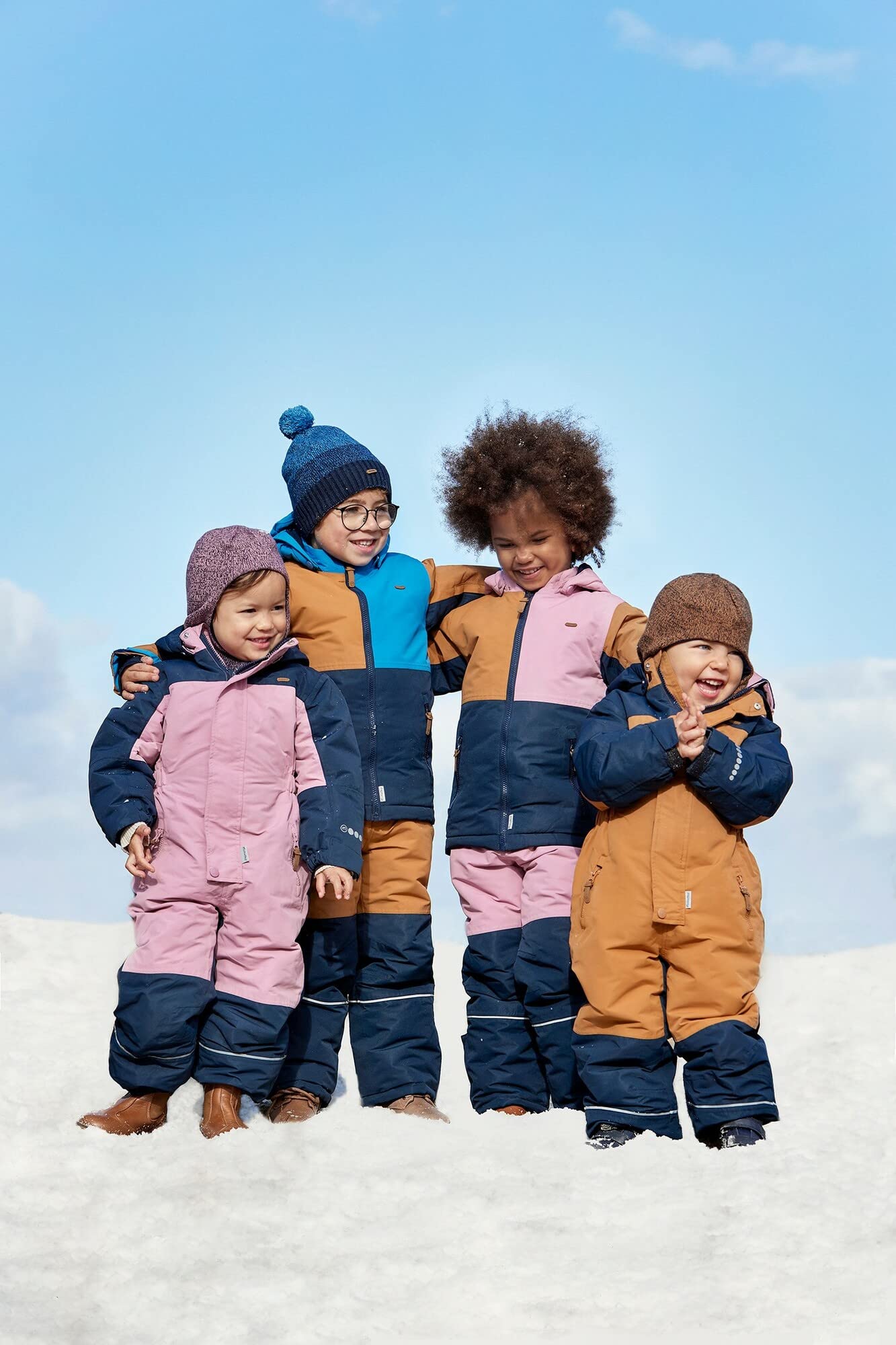 MINYMO Unisex Kids Snow Pants, Total Eclipse, 122