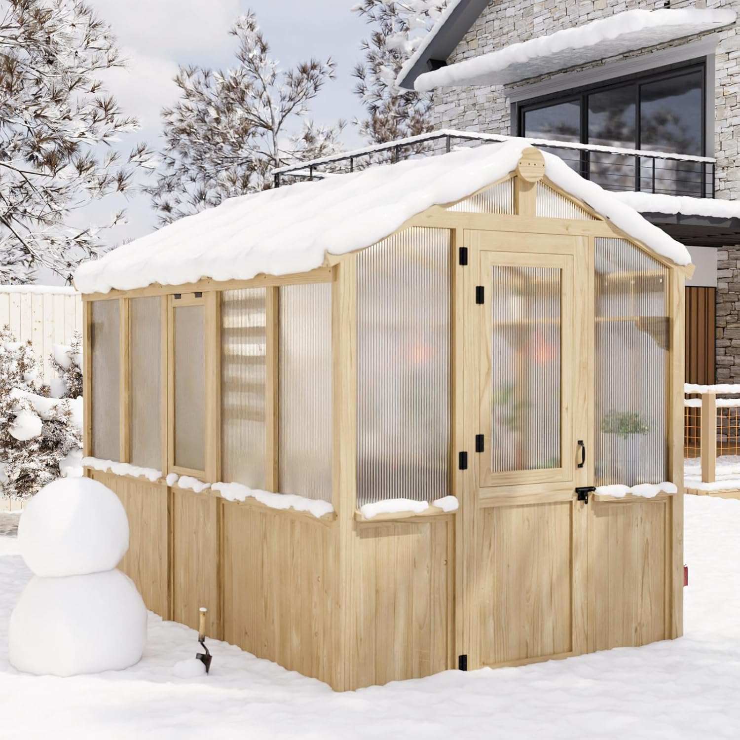 Amazon.com : EAGLE PEAK 6.7x7.8x7.7 ft Wood and Polycarbonate Walk