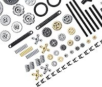 Vista 4 de Juego de engranajes y ejes de 116 piezas para piezas técnicas compatibles con las principales piezas técnicas de marca, paquete surtido