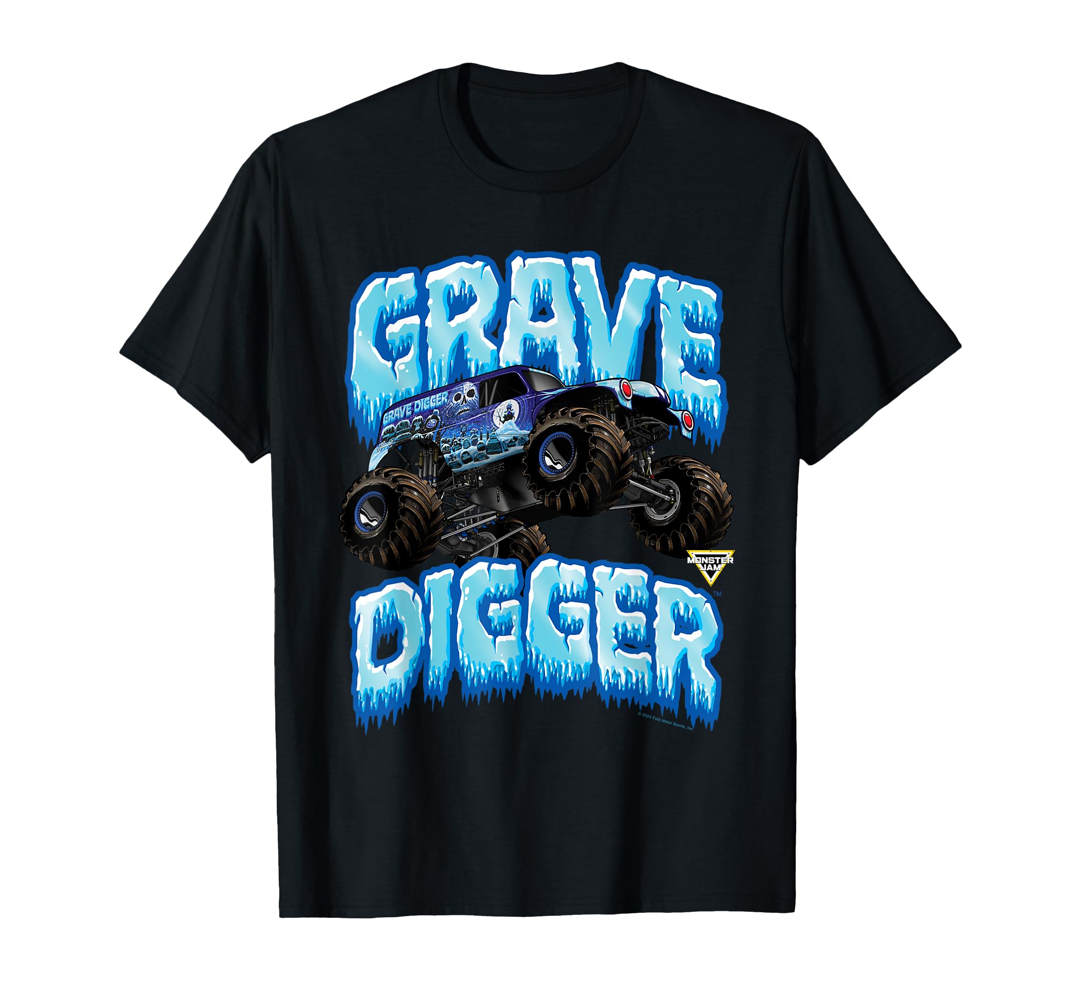 Monster Jam Grave Digger Ice Cold Monster Truck T-Shirt