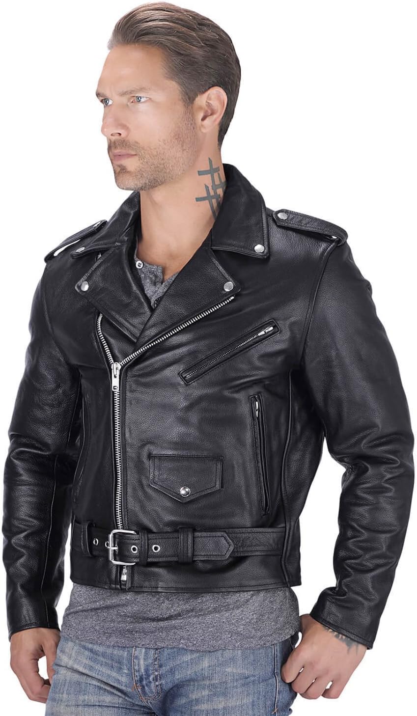 Nomad USA Motorcycle Leather jacket for Men