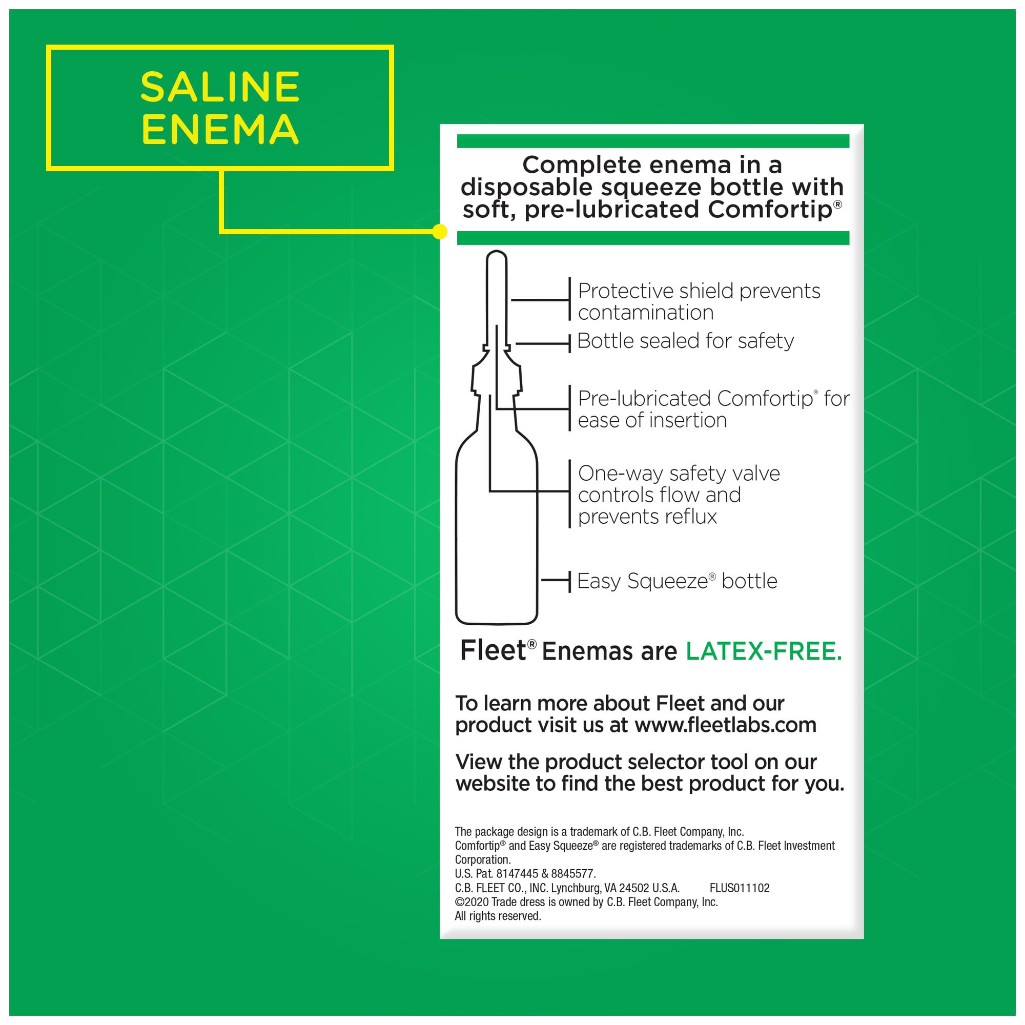 Fleet Enema Saline, Laxative for Constipation Relief, 4 Bottles, 4.5oz each — Amazon image 6