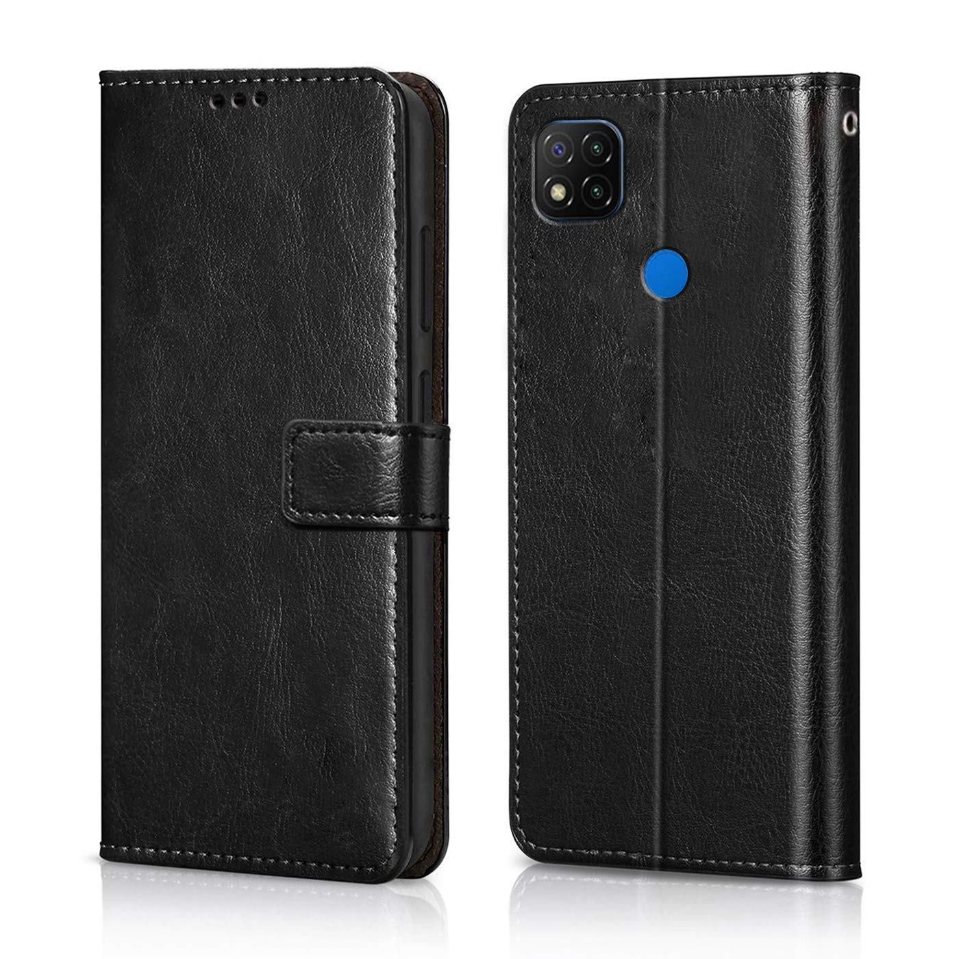 Redmi 9 Flip Cover - Shockproof Wallet Case -11