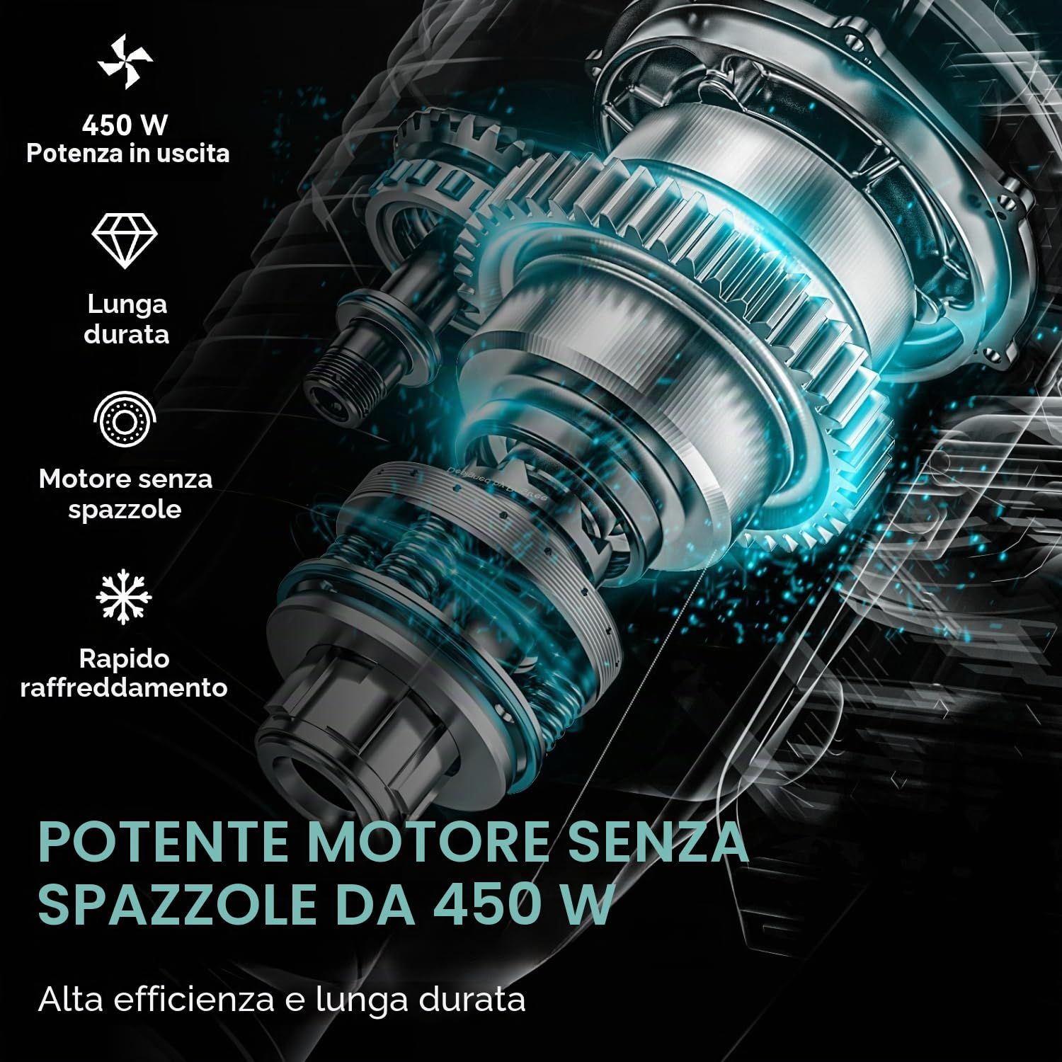 Yofidra Forbici da potatura telescopiche 2 in 1, Forbici da potatura elettriche da 40 mm con 2 batterie da 3,0 Ah, con asta telescopica da 1-2,3 m, lame in acciaio SK5, testa girevole a 180°