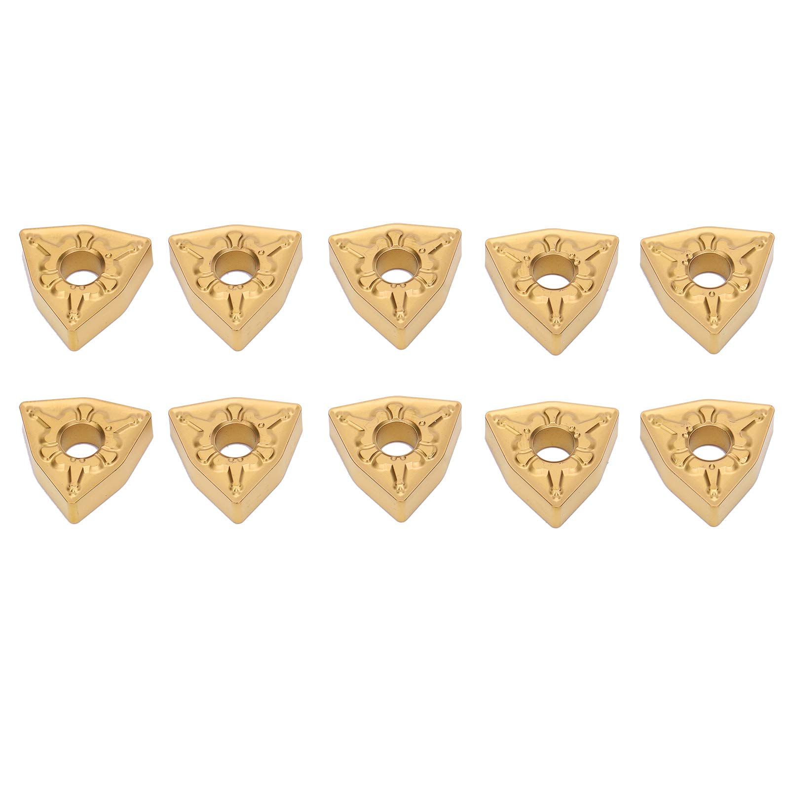 Garosa 10 piezas de torno CNC, inserto de torneado de hoja CNC, corte de hoja de carburo sólido indexable WNMG080408-TM LF9018 para el acabado de Steell,plaquitas de torneado