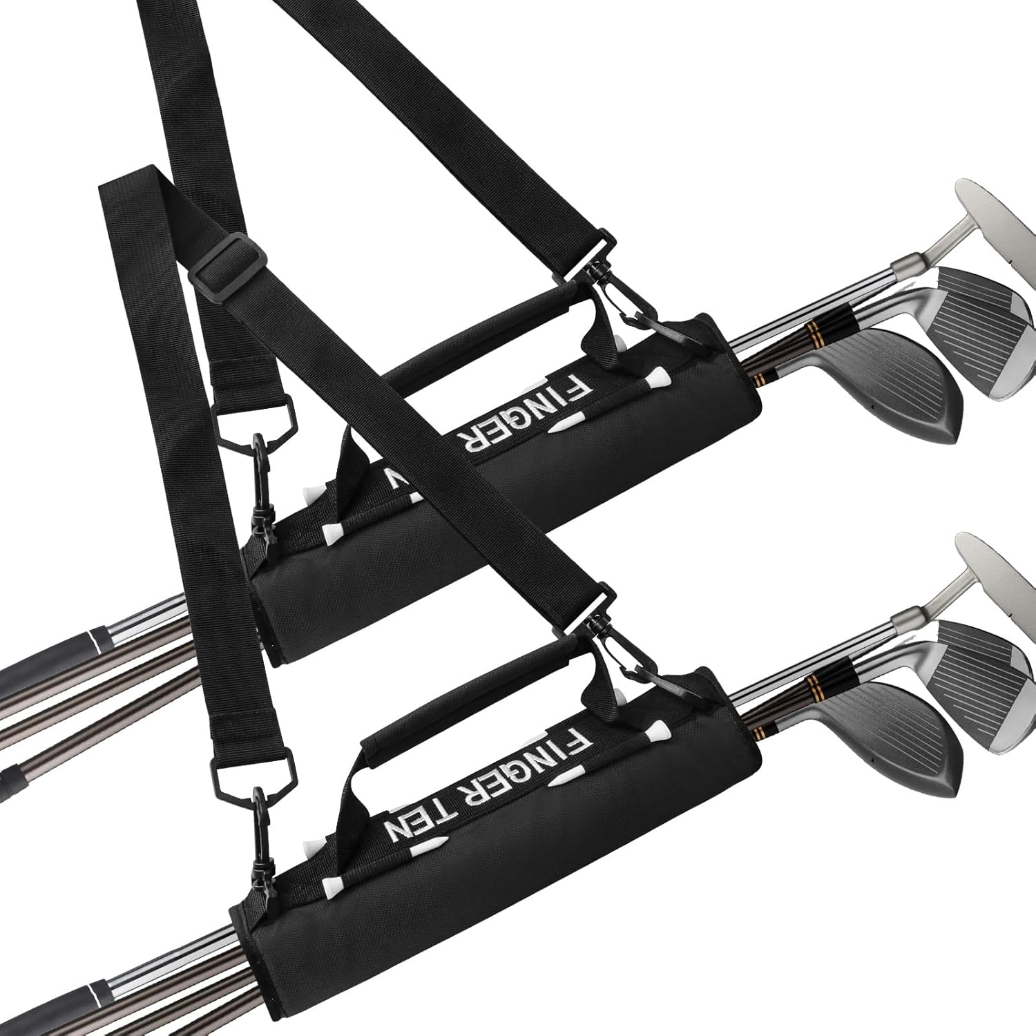 FINGER TEN Golf Club Bag Mini Lightweight for Men Women Ladies Kids with/Without Ball Pouch Pack, Portable for Driving Range Carrier Course Training Case