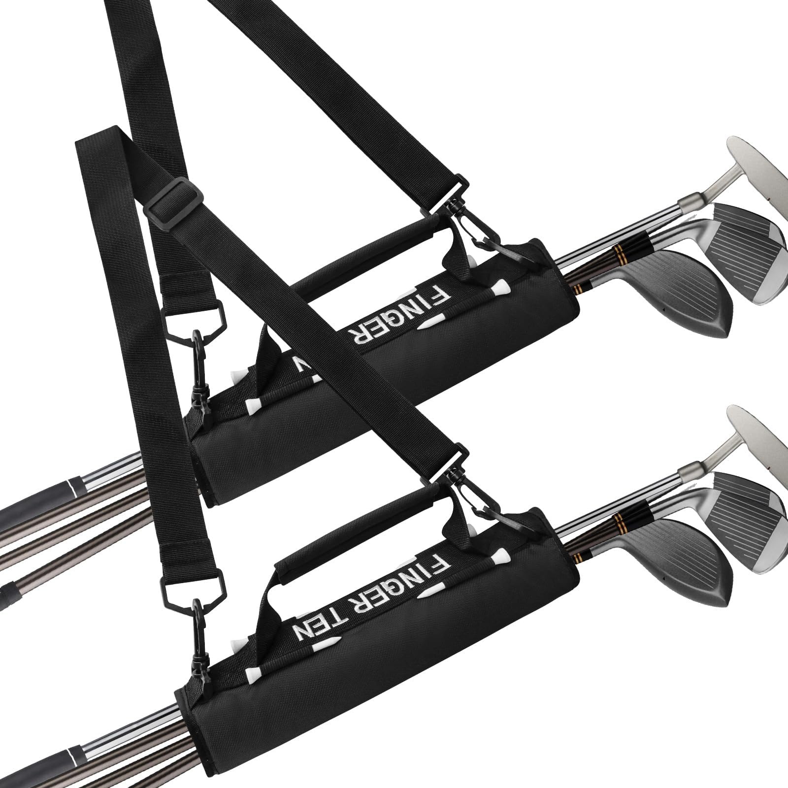 FINGER TEN Golf Club Bag Mini Lightweight for Men Women Ladies Kids with/Without Ball Pouch Pack, Portable for Driving Range Carrier Course Training Case