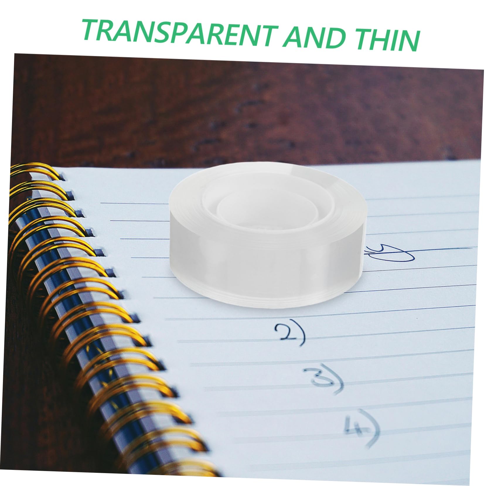 Operitacx Cinta Adhesiva Transparente 18mm, 48 Rollos, Recambio | Corrección de Errores, Uso Escolar y Oficina, Formato Portátil, Adhesivo de Pegado Uniforme