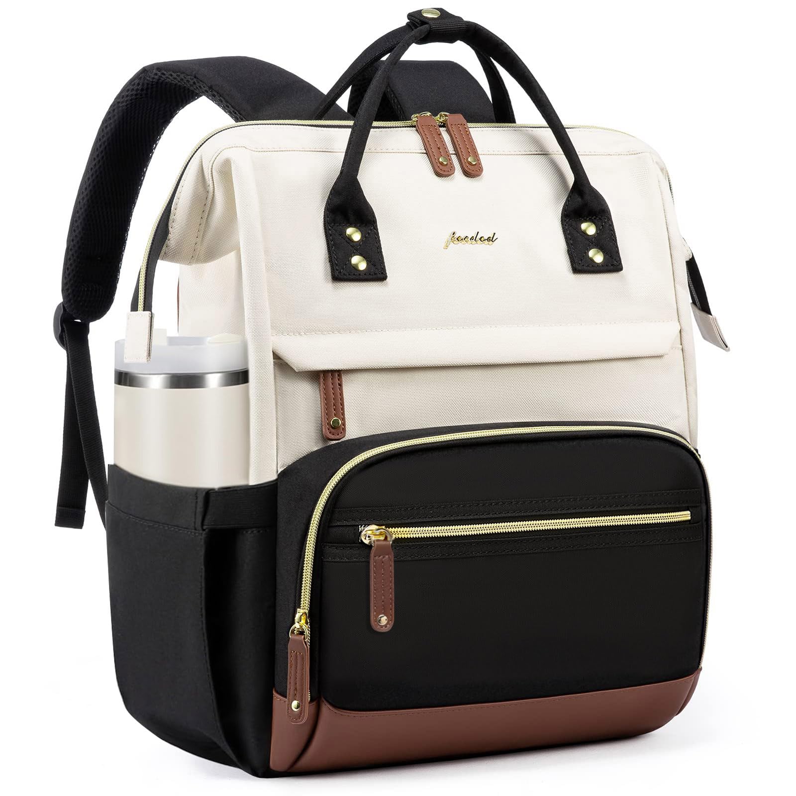 Focdod Backpack for Women Work Bags: 15.6 inch Laptop Backpack Purse Backpacks with USB Charger College Bookbag Casual Business Computer Backpack for