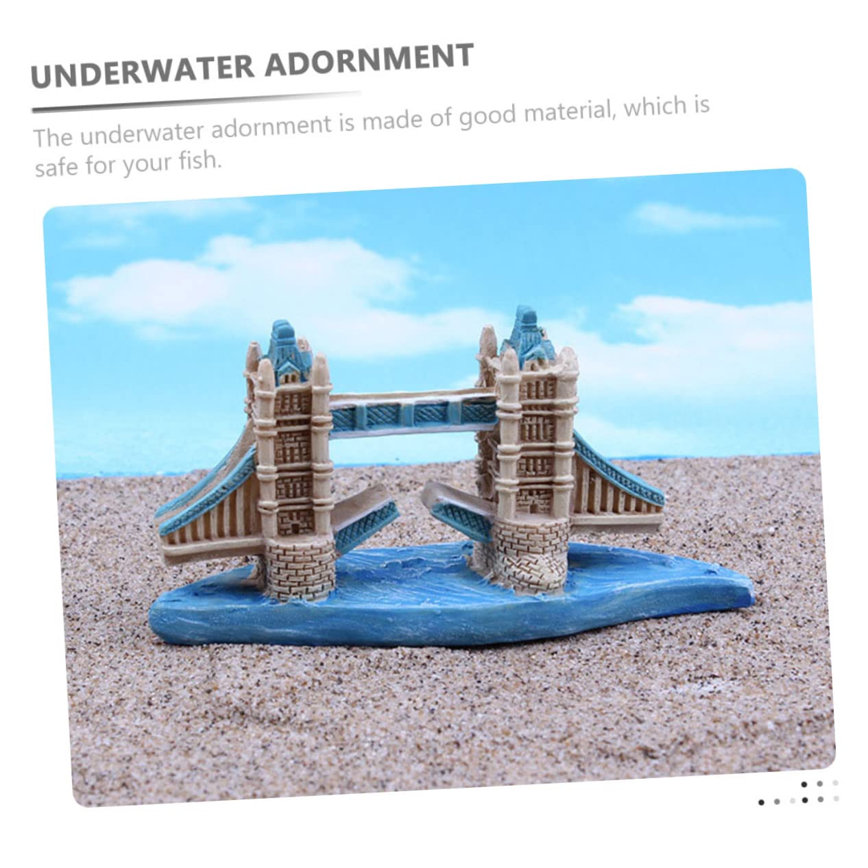YARNOW 5 Juegos Decoración De Pecera Calentador De Acuario Plantas De Acuario Puente del Tanque De Peces Decoración De Peces Suministros para Acuarios Estanque Peceras Resina 2 Piezas * 5