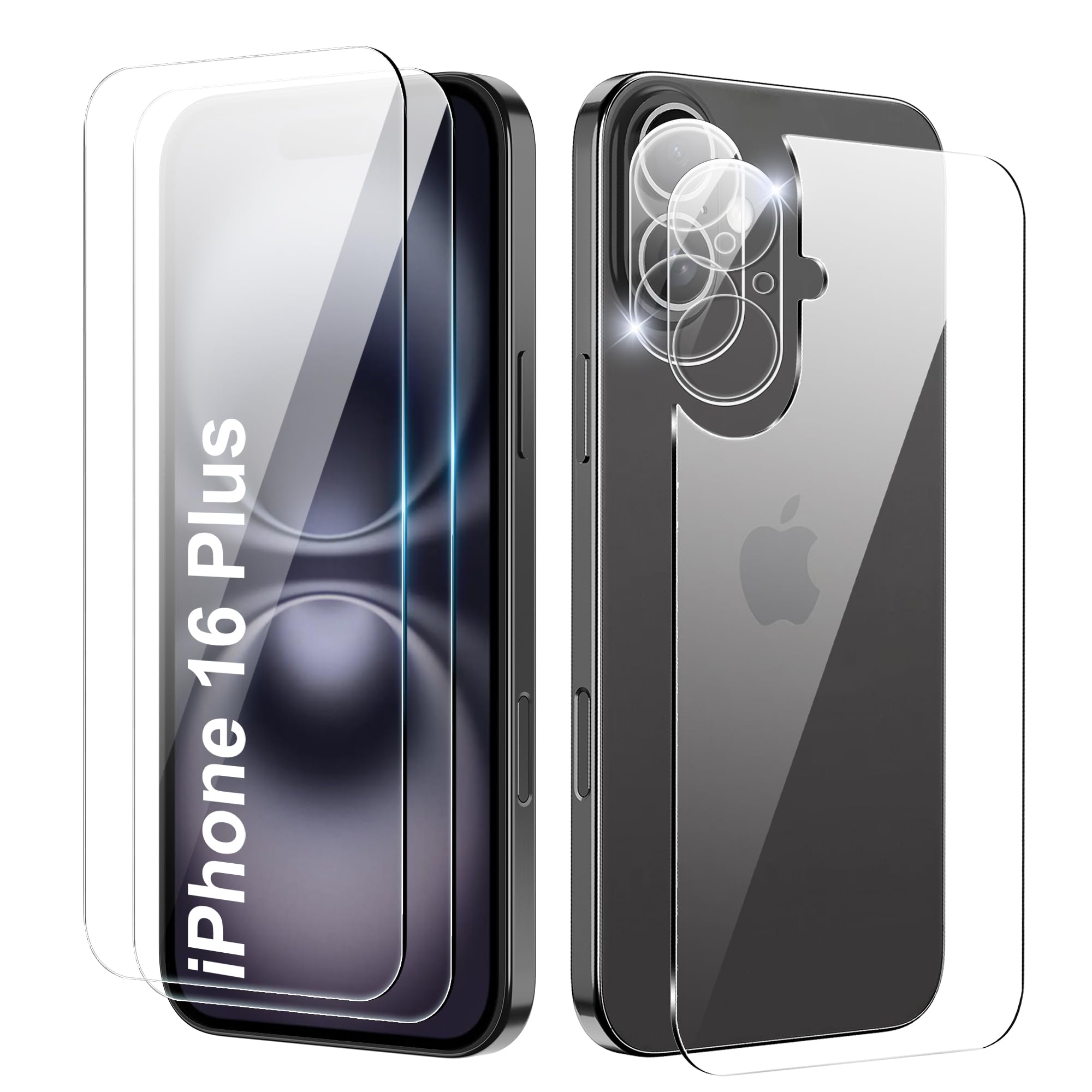 Pellicola Vetro Temperato Per Fotocamera IPhone 16/16 Plus - 2 Pezzi 9H - Foto 2