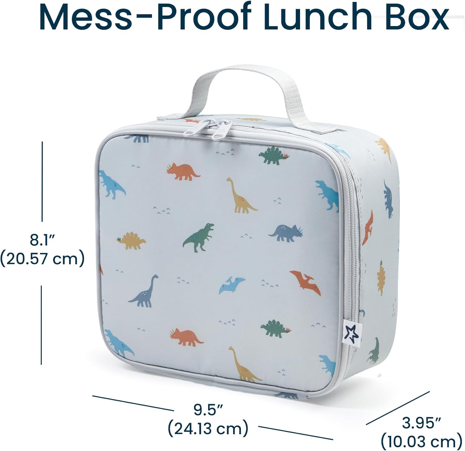 Tiny Twinkle Insulated Lunch Box for Girls and Boys | Durable and Reusable for School & Travel | Ages 3 and Up | Waterproof and Easy to Clean | PFAs and BPA Free（Dinosaur）