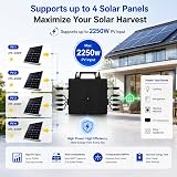 Micro-onduleur 2250W avec WiFi, 4 MPPT, IP67, kit Solaire Balcon - 2