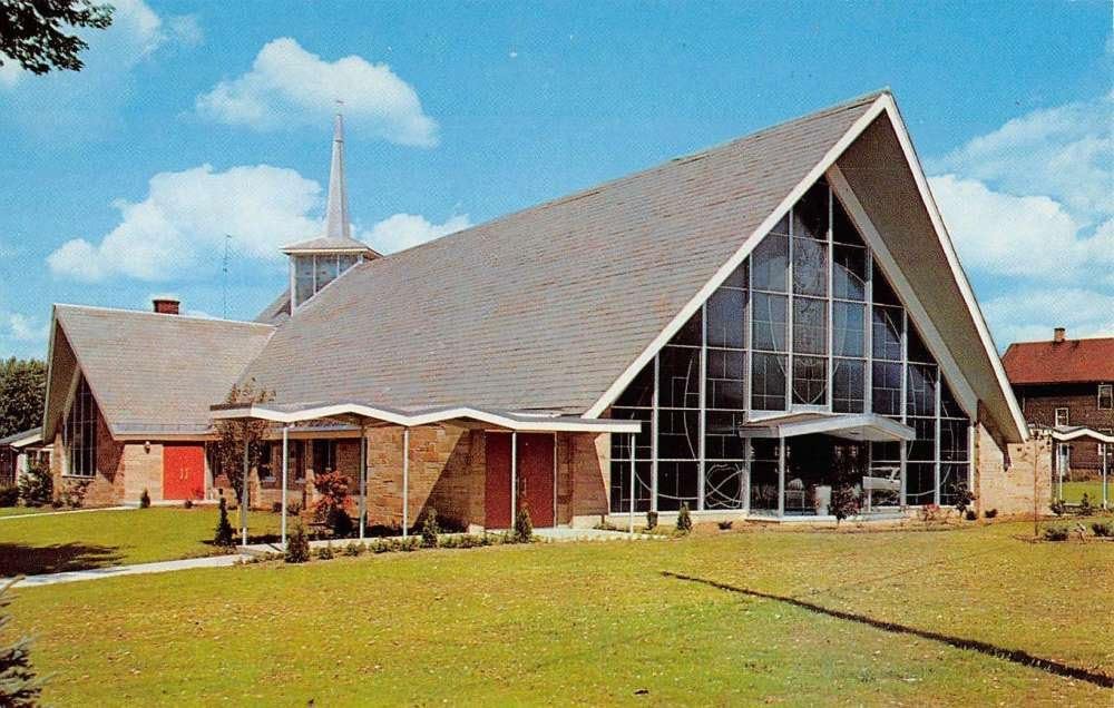 Maximo Ohio St Joseph Church Street View Vintage Postcard K57874 at ...