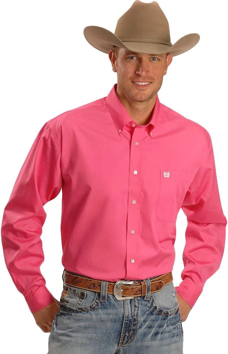 Cinch Men's Classic Fit Long Sleeve Button One Open Pocket Solid Basic - Image 5