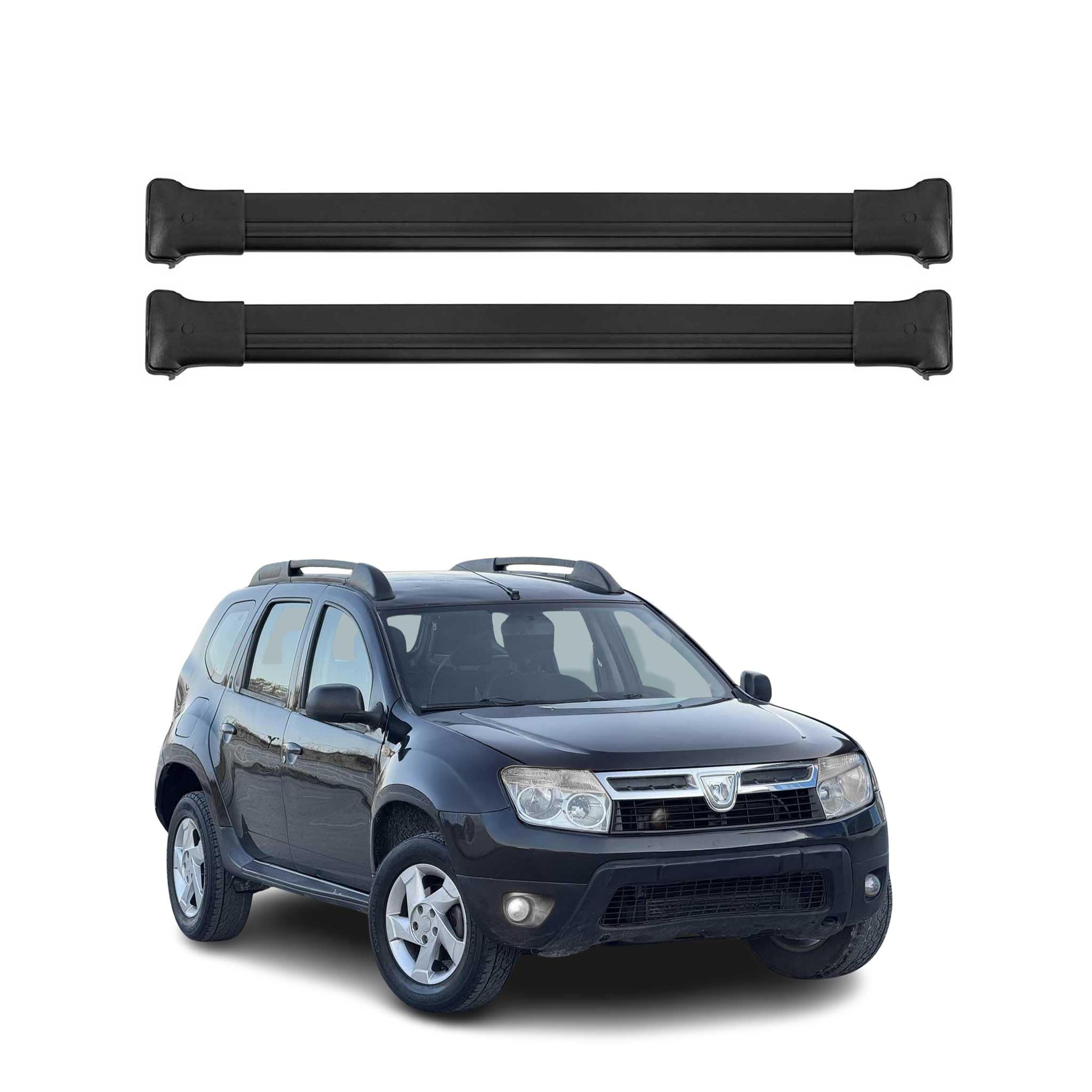 OMAC Barras de Techo Transversales de Aluminio para Dacia Duster mk1 2010-2013 Pre-FL – TÜV/DIN 75302