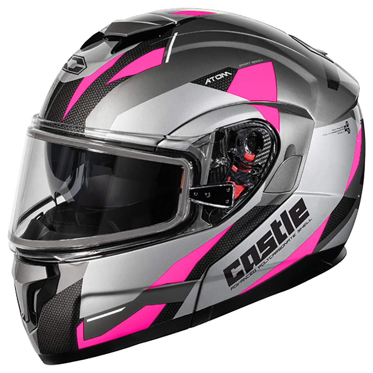 Amazon.com: Castle X Atom SV Transcend Modular Snow Helmet (Pink