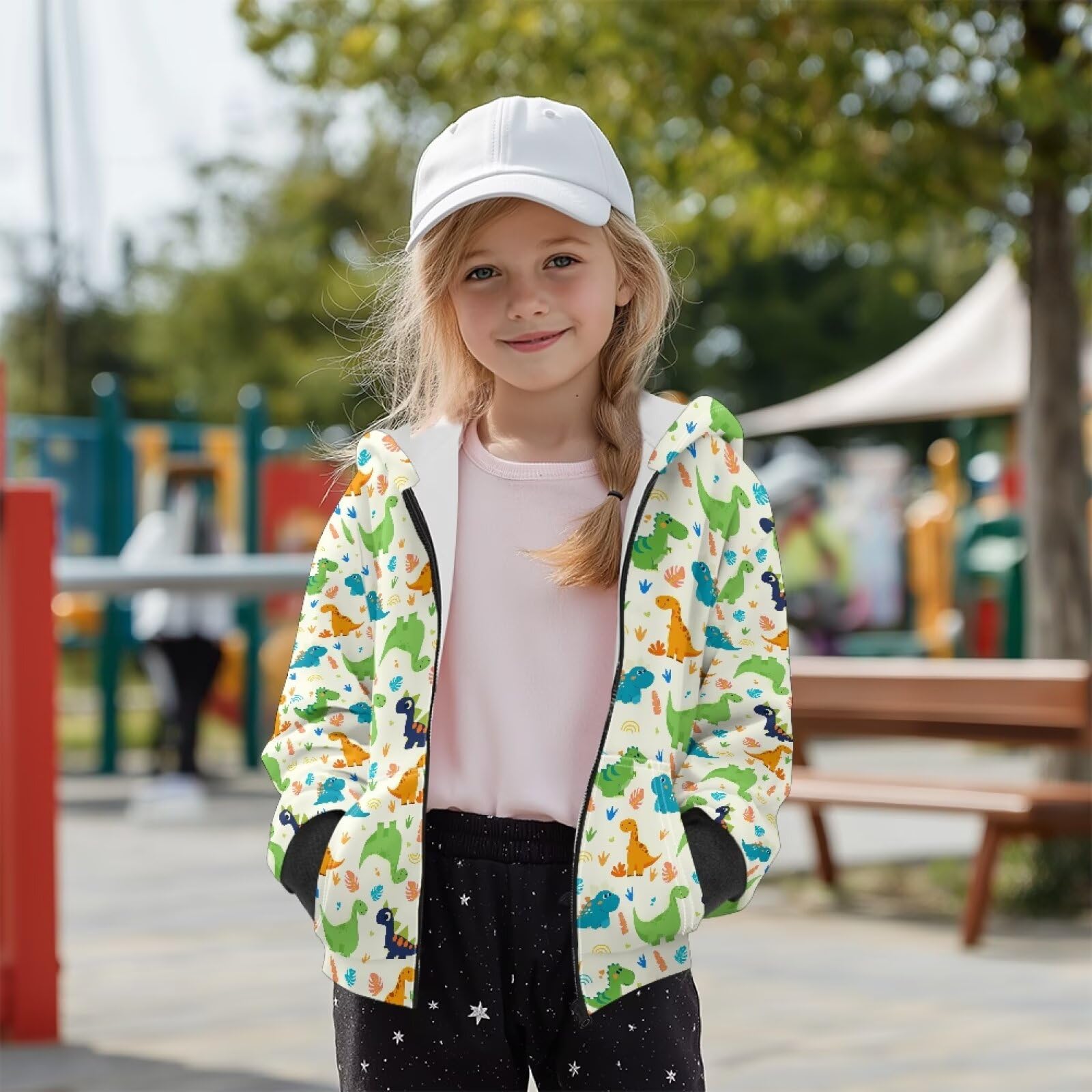 Biyejit PGirls Kapuzenpullover mit Reißverschluss und Taschen, Fleece-Oberteil, warm, Winter-Oberbekleidung für Reisen, Alltag, S-XL