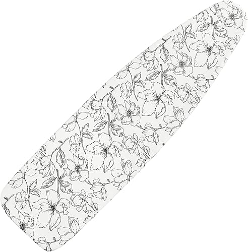 Dalykate Funda y almohadilla para tabla de planchar de 15 x 54 pulgadas con borde elástico y resistente a las manchas y a las manchas, cubierta