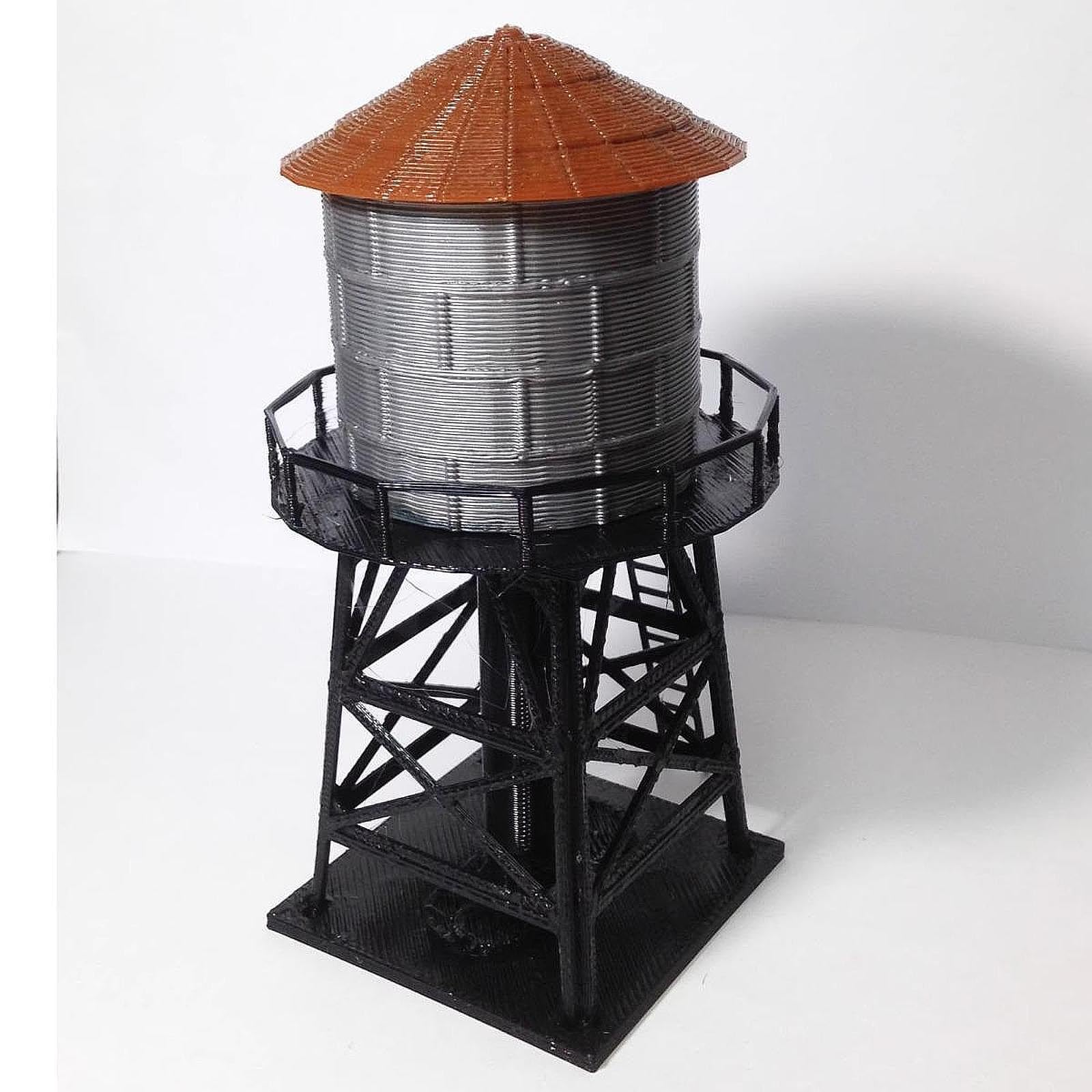 MagiDeal Modèle à l'échelle Ho Château d'eau Scène Décoration Facile à Assembler Simulation 1/87 Mini réservoir d'eau Modèle à l'échelle Ho
