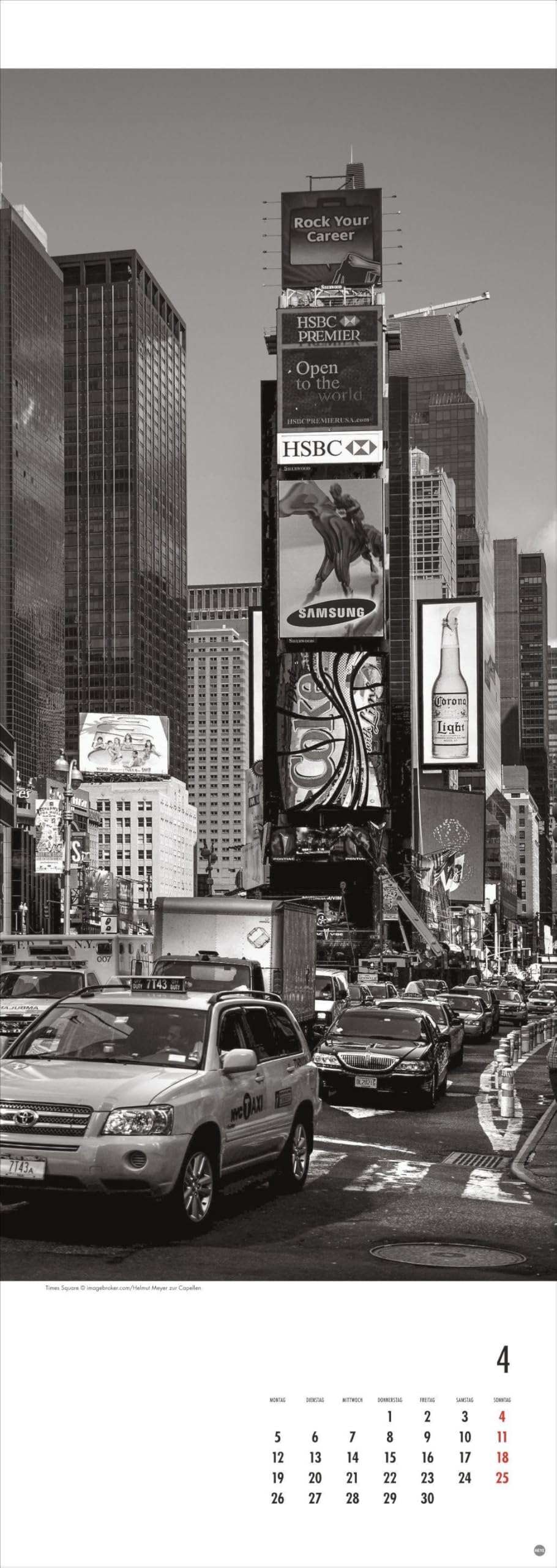 New York Vertical Kalender 2027: Beeindruckende Schwarz-Weiß-Aufnahmen in einem länglichen Kalender - passend zur New Yorker Skyline. Dekorativer Wand-Kalender.