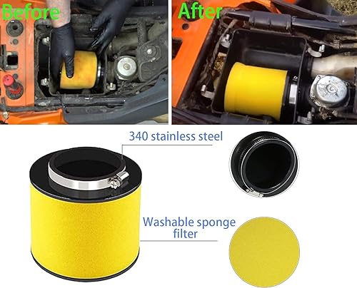 Miniatura 5 de Carburador TRX350 compatible con Honda Rancher 350 (2000-2006) - Carburador TRX350 compatible con TRX350TM, TE, ES, FE, FM - Nuevo carburador con