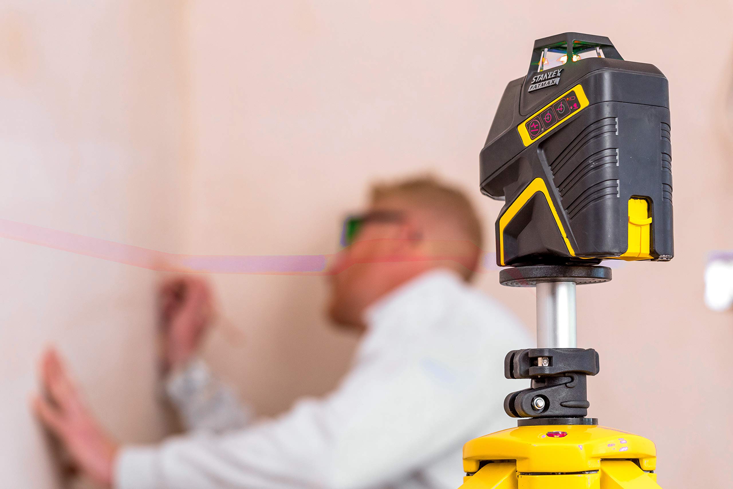 Stanley FatMax SLR-2V laser liniowy, czarny/żółty, czerwony