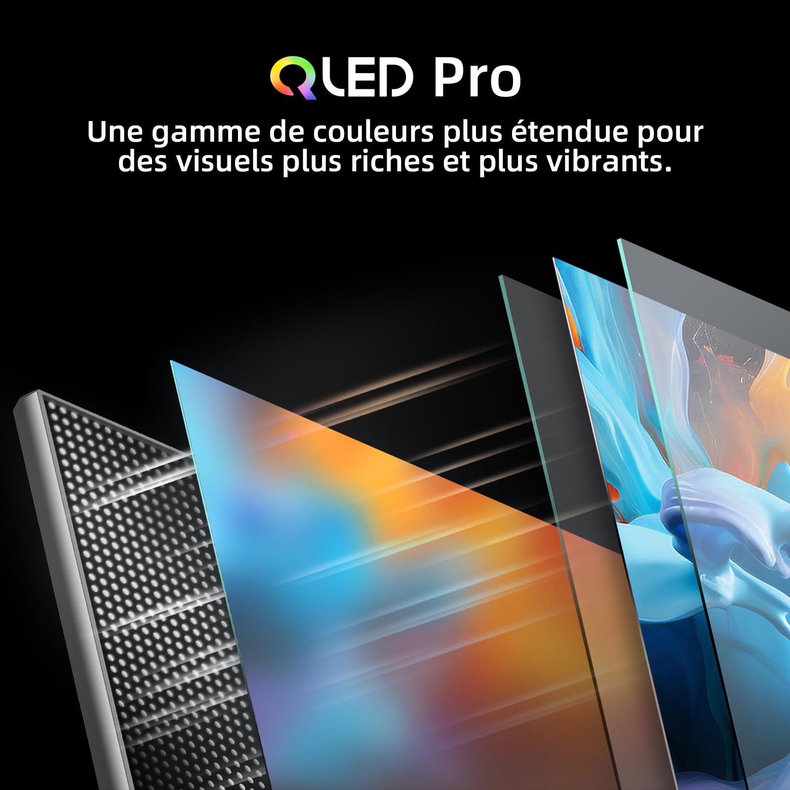 Telewizor Google QLED 4K UHD CHIQ 50QA10 50 cali HDR10, VRR i ALLM Ultracienki, bezramowe dwuzakresowe audio Dolby Wi-FI